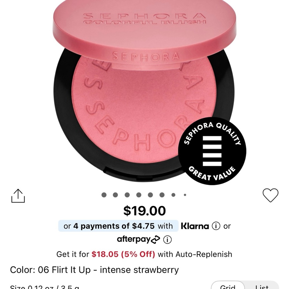 Only 1 LEFT. Sephora Colorful Blush/eye shadow Flirt It Up. - Picture 2 of 9